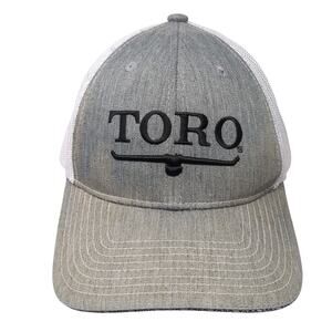 Toro Turf Star Western Est. 1914 Snapback Trucker Hat Gray One Size Embroidered